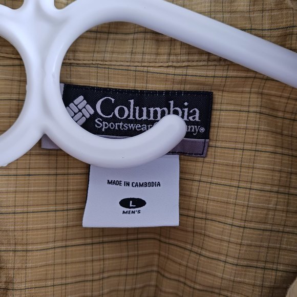 Columbia Sportswear Men's Shirt Button Down, Large 100% Cotton - Picture 2 of 3